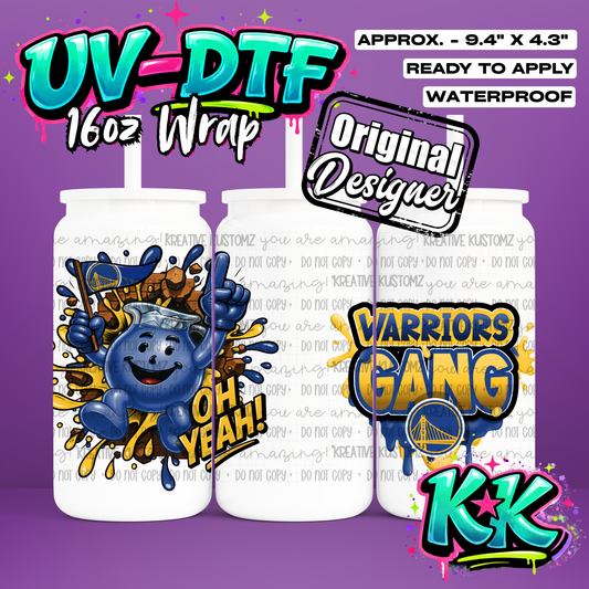 656 | UV DTF Cup Wrap for 16oz Libbey Glass