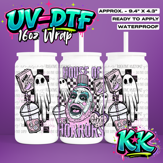 660 | UV DTF Cup Wrap for 16oz Libbey Glass