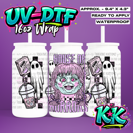 664 | UV DTF Cup Wrap for 16oz Libbey Glass