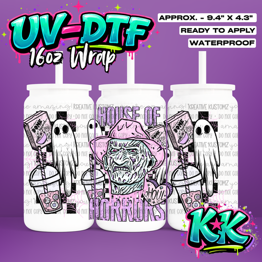 668 | UV DTF Cup Wrap for 16oz Libbey Glass