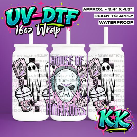 670 | UV DTF Cup Wrap for 16oz Libbey Glass