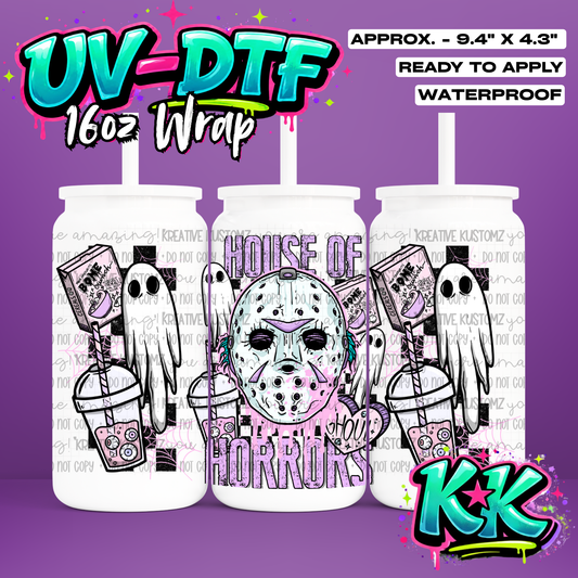 672 | UV DTF Cup Wrap for 16oz Libbey Glass