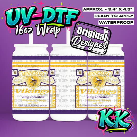 679 | UV DTF Cup Wrap for 16oz Libbey Glass