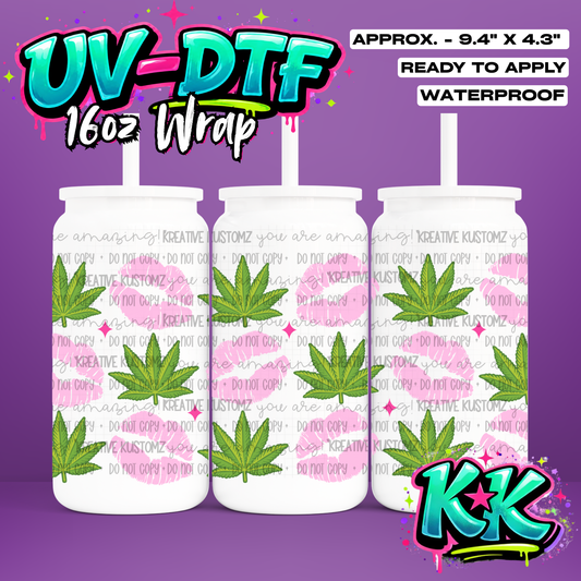 694 | UV DTF Cup Wrap for 16oz Libbey Glass