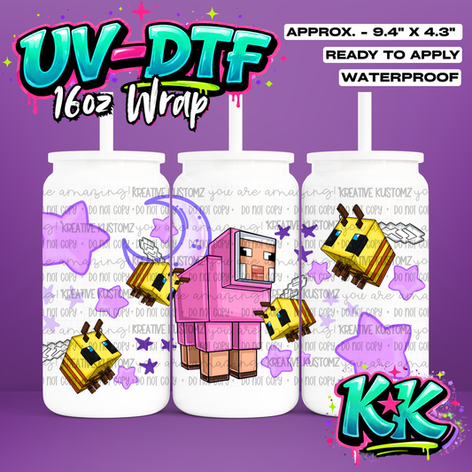 RTS | UV DTF Cup Wrap for 16oz Libbey Glass
