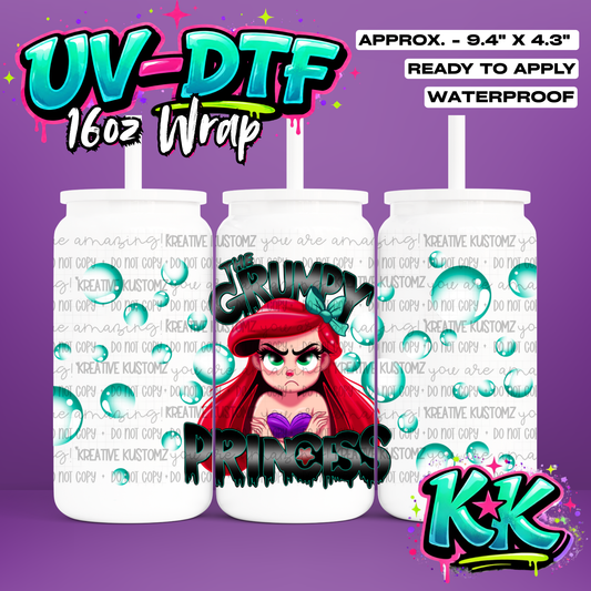 718 | UV DTF Cup Wrap for 16oz Libbey Glass
