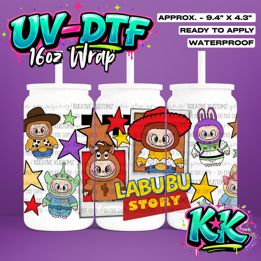 721 | UV DTF Cup Wrap for 16oz Libbey Glass