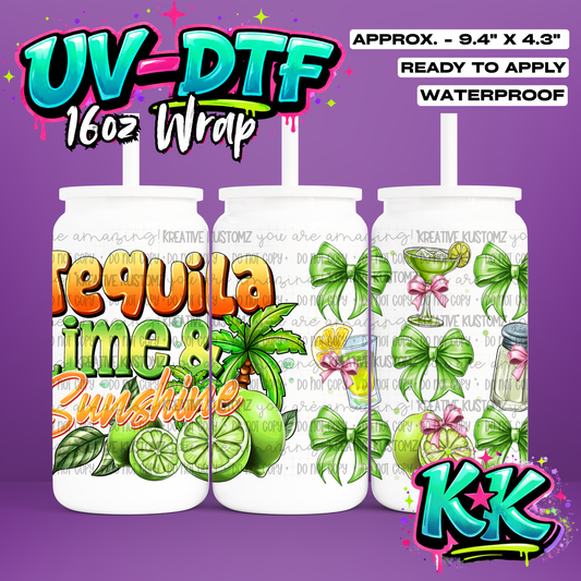 724 | UV DTF Cup Wrap for 16oz Libbey Glass