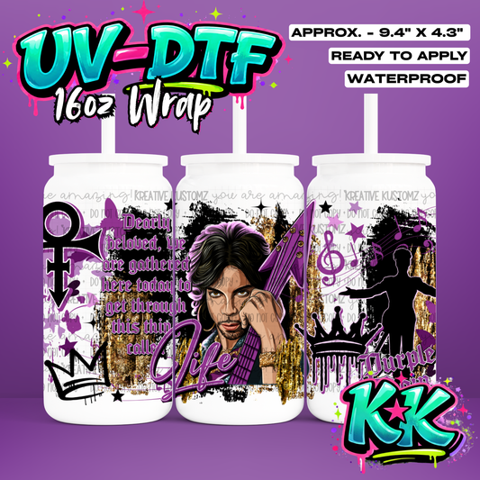 725 | UV DTF Cup Wrap for 16oz Libbey Glass