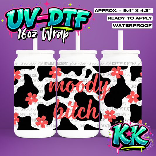 735 | UV DTF Cup Wrap for 16oz Libbey Glass