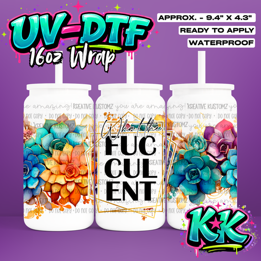 753 | UV DTF Cup Wrap for 16oz Libbey Glass