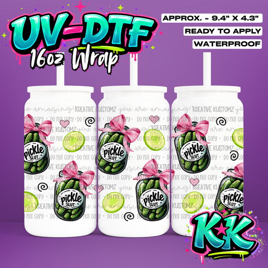 763 | UV DTF Cup Wrap for 16oz Libbey Glass