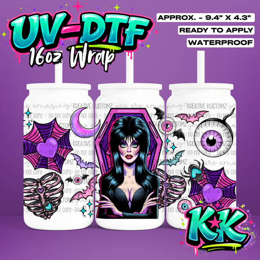 764 | UV DTF Cup Wrap for 16oz Libbey Glass