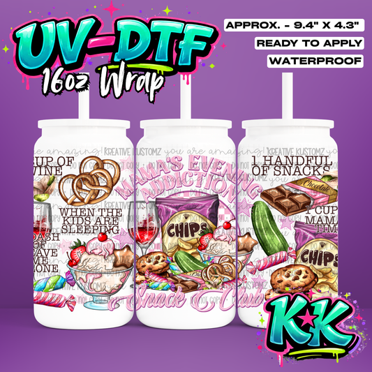RTS | UV DTF Cup Wrap for 16oz Libbey Glass