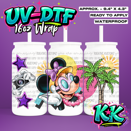 770 | UV DTF Cup Wrap for 16oz Libbey Glass