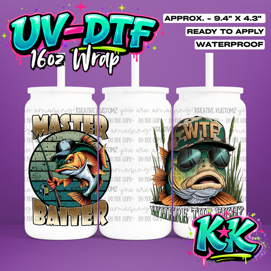 780 | UV DTF Cup Wrap for 16oz Libbey Glass