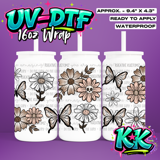 0799 | UV DTF Cup Wrap for 16oz Libbey Glass