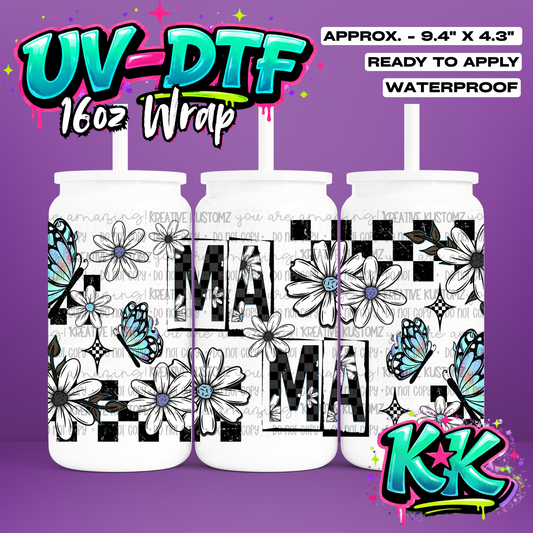 856 | UV DTF Cup Wrap for 16oz Libbey Glass