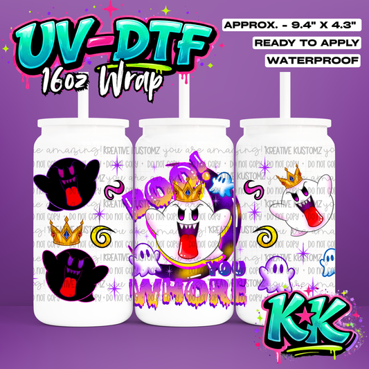 884 | UV DTF Cup Wrap for 16oz Libbey Glass