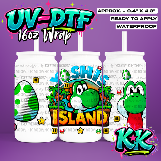 891 | UV DTF Cup Wrap for 16oz Libbey Glass