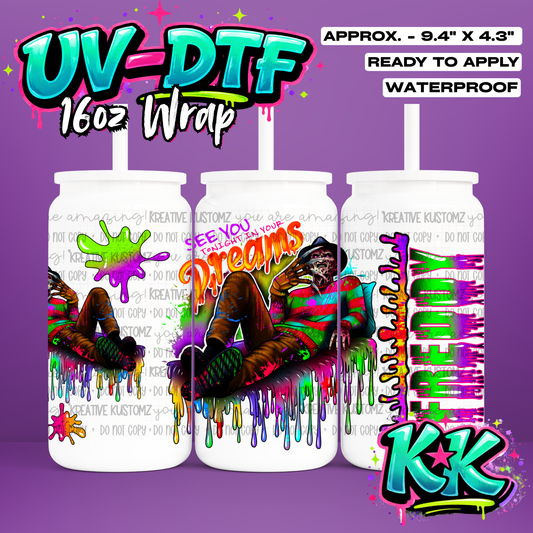 894 | UV DTF Cup Wrap for 16oz Libbey Glass