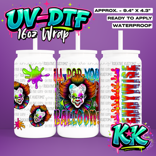 896 | UV DTF Cup Wrap for 16oz Libbey Glass