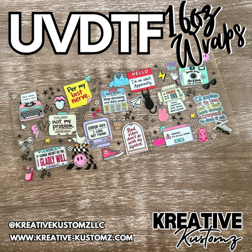 1320 | RTS | UV DTF Cup Wrap for 16oz Libbey Glass