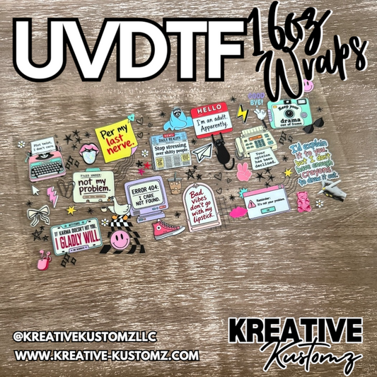 1320 | RTS | UV DTF Cup Wrap for 16oz Libbey Glass