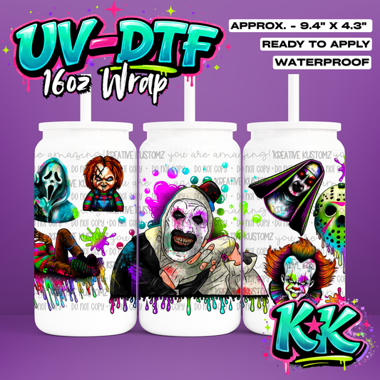 906 | UV DTF Cup Wrap for 16oz Libbey Glass