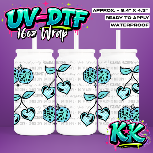 935 | UV DTF Cup Wrap for 16oz Libbey Glass