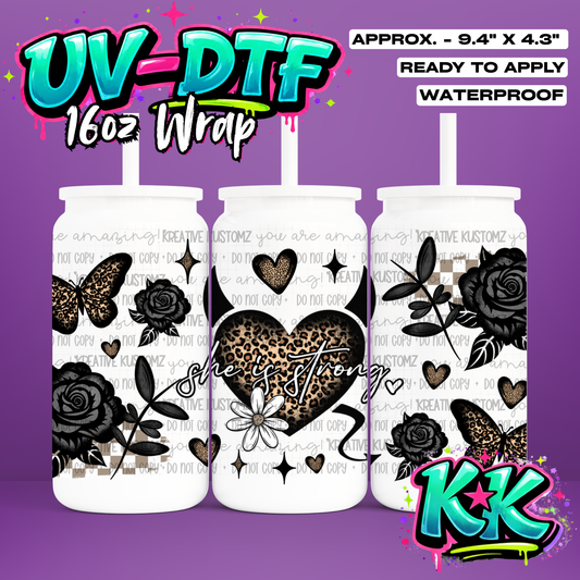 942 | UV DTF Cup Wrap for 16oz Libbey Glass