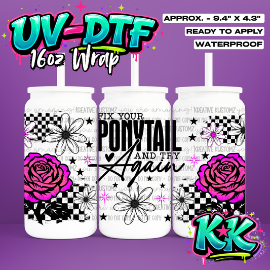944 | UV DTF Cup Wrap for 16oz Libbey Glass