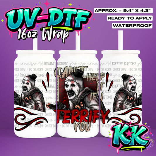 949 | UV DTF Cup Wrap for 16oz Libbey Glass