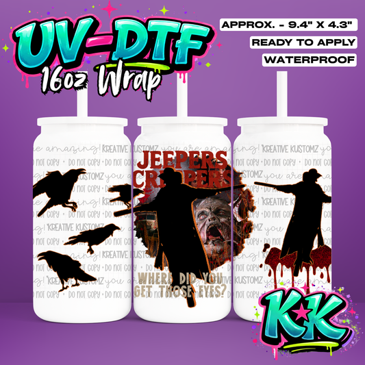 951 | UV DTF Cup Wrap for 16oz Libbey Glass