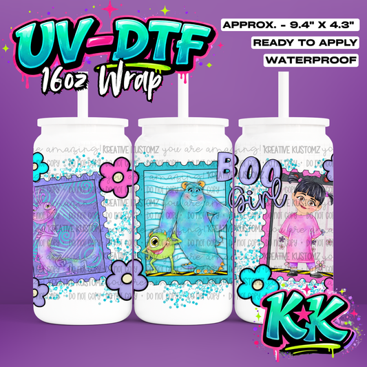 959 | UV DTF Cup Wrap for 16oz Libbey Glass