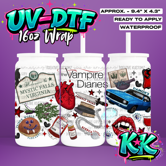 0974 | UV DTF Cup Wrap for 16oz Libbey Glass