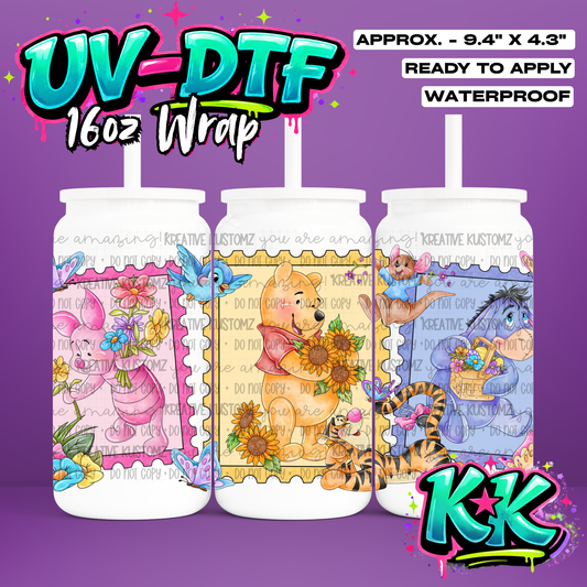 987 | UV DTF Cup Wrap for 16oz Libbey Glass