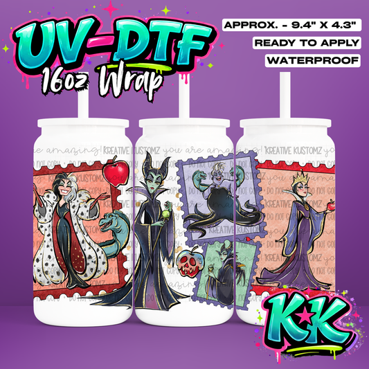 995 | UV DTF Cup Wrap for 16oz Libbey Glass