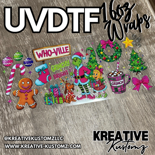 1440 | RTS | UV DTF Cup Wrap for 16oz Libbey Glass