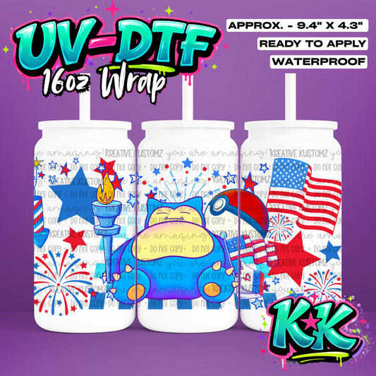 1004 | UV DTF Cup Wrap for 16oz Libbey Glass
