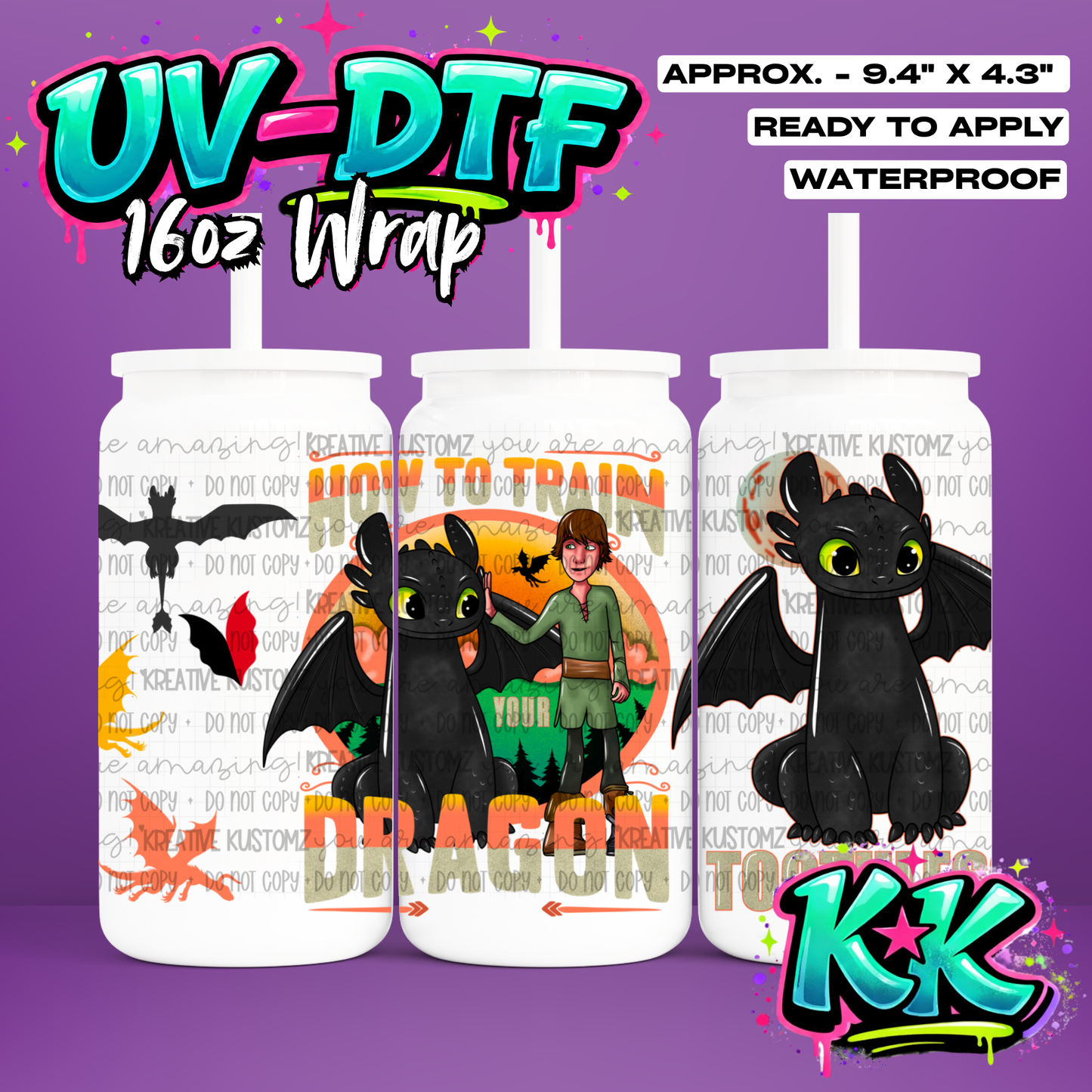 1022 | UV DTF Cup Wrap for 16oz Libbey Glass