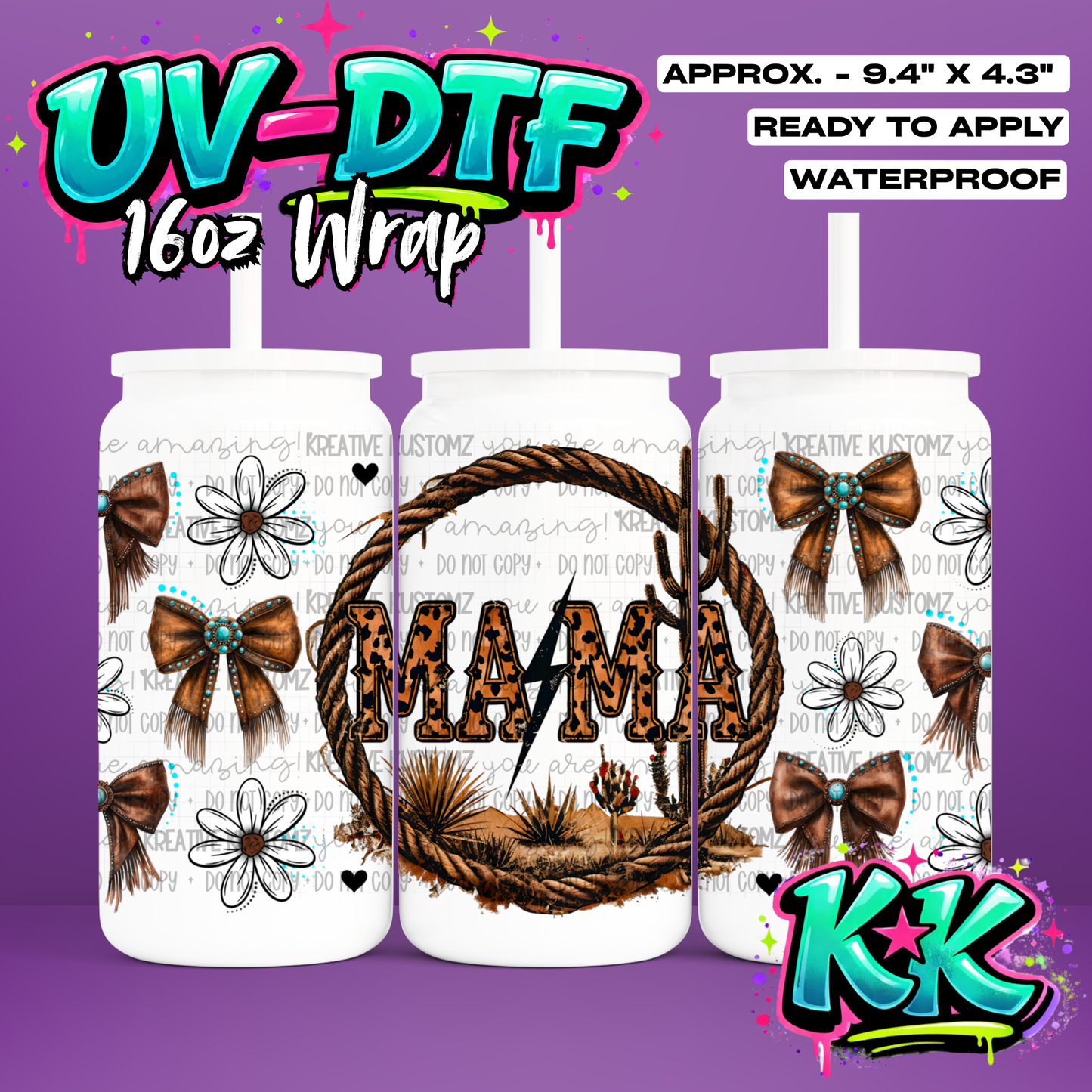1030 | UV DTF Cup Wrap for 16oz Libbey Glass