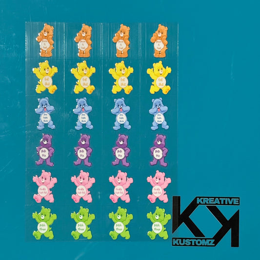 A5 UVDTF Element Sheet - Swear Bears