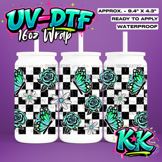 1043 | UV DTF Cup Wrap for 16oz Libbey Glass