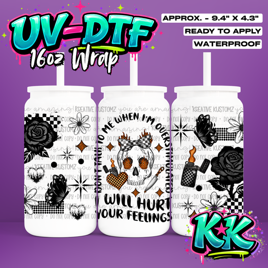 1045 | UV DTF Cup Wrap for 16oz Libbey Glass