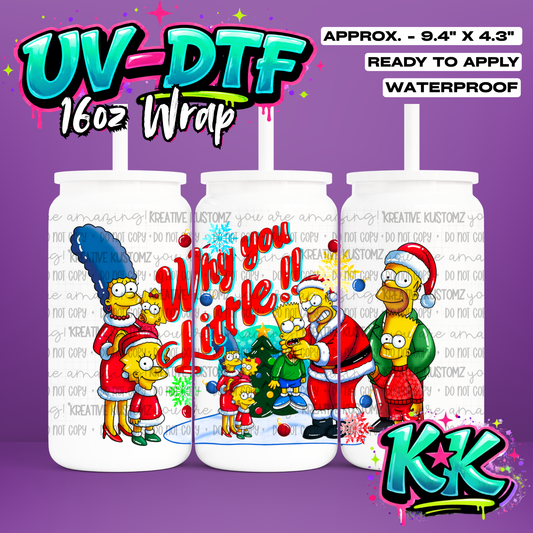 1052 | UV DTF Cup Wrap for 16oz Libbey Glass