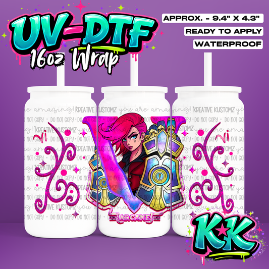 1057 | UV DTF Cup Wrap for 16oz Libbey Glass