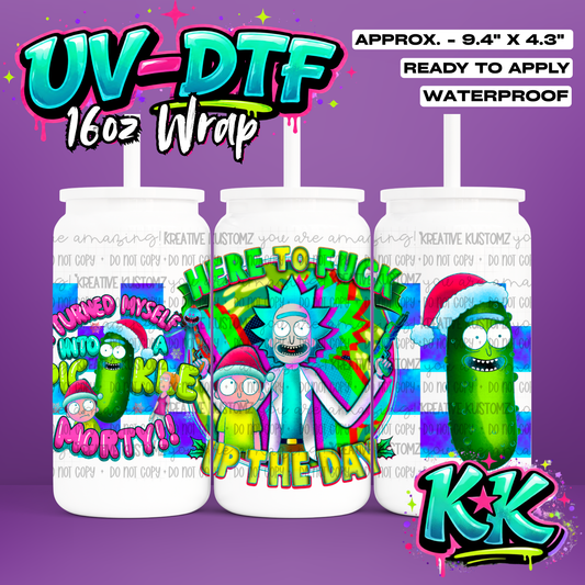 1063 | UV DTF Cup Wrap for 16oz Libbey Glass