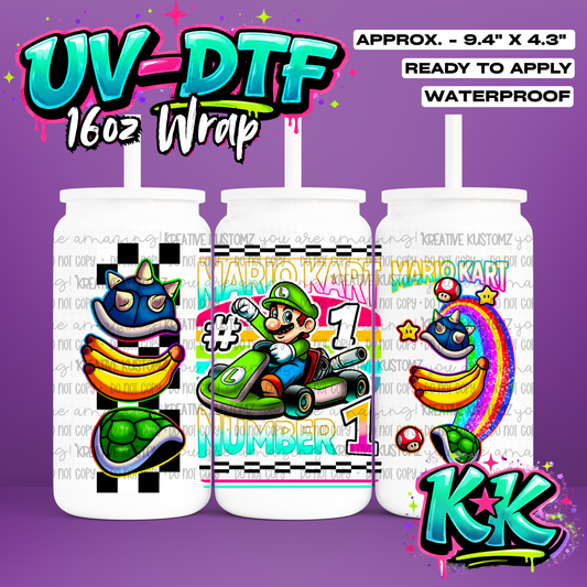 1068 | UV DTF Cup Wrap for 16oz Libbey Glass
