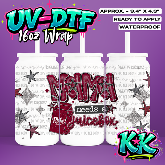 1085 | UV DTF Cup Wrap for 16oz Libbey Glass